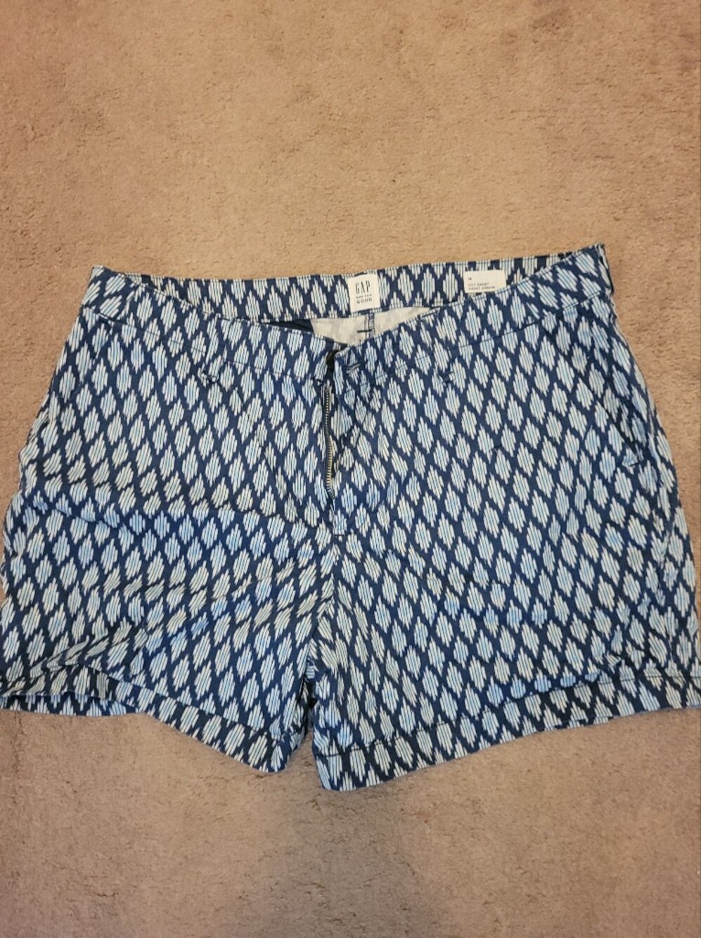 GAP Blue and White Printed Women’s Shorts